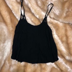 Black express crop top